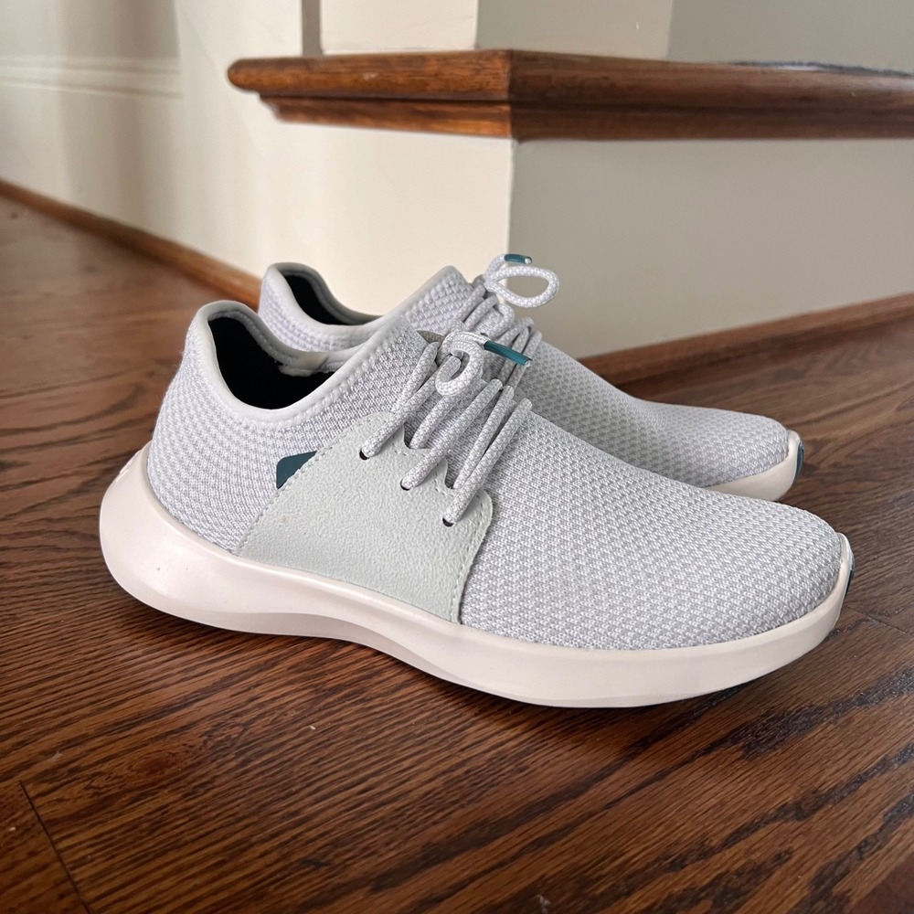 Vessi Everyday Classic Mist Grey Waterproof Knit Sneakers Womens 7